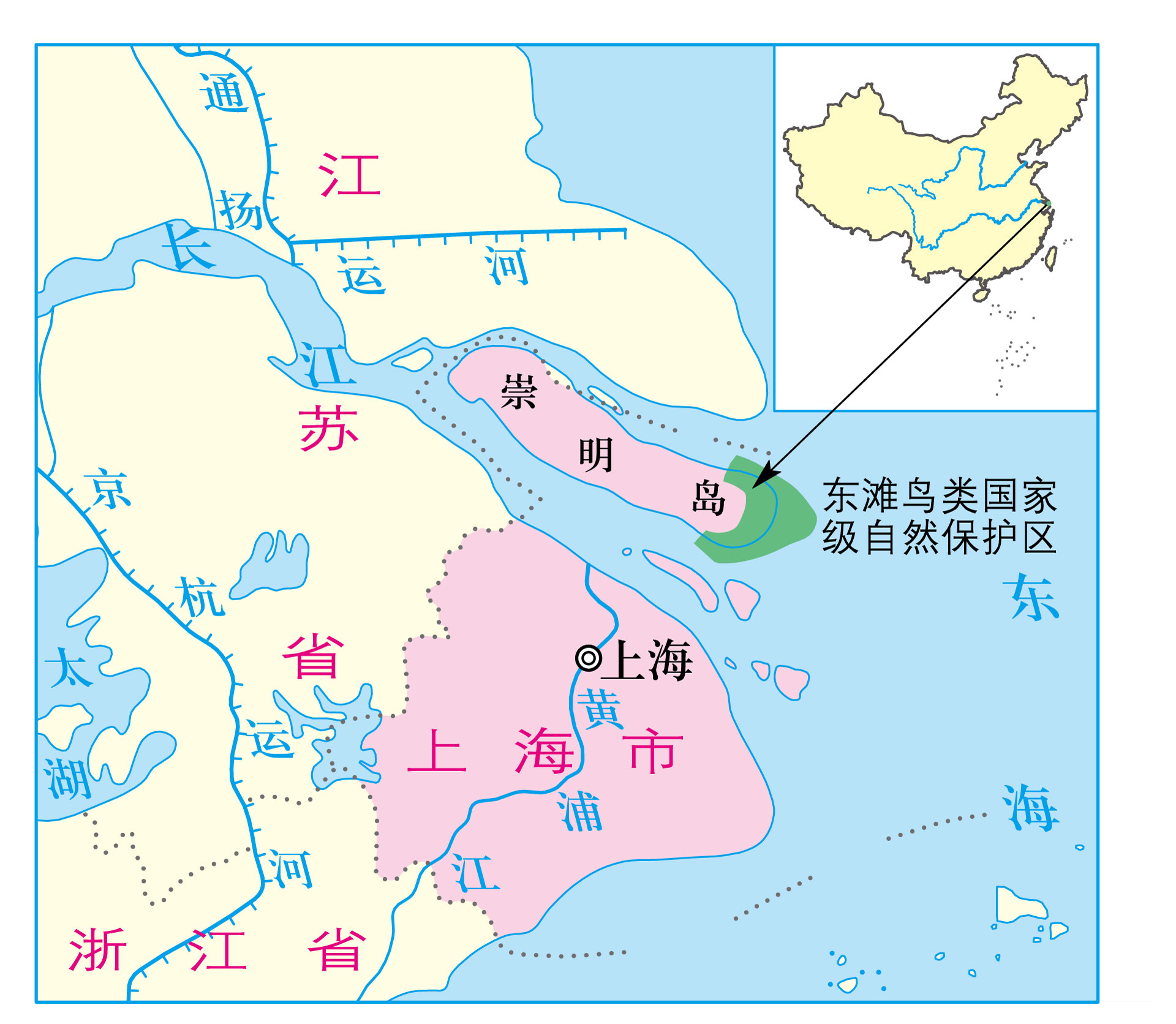 上海崇明岛位置图图片
